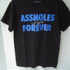 NEW ALF LADIES BLACK A**HOLES LIVE FOREVER T-SHIRT  SIZE MEDIUM NEW WITH…